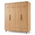 Armoire en bois avec portes et tiroirs 200x160x55 cm