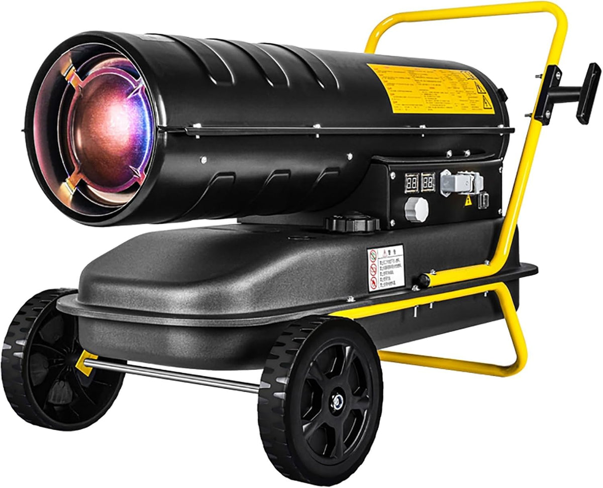 Appareils de chauffage extérieur, 38 L, 30 kW, Argenté, Canon a air Chaud Diesel Chauffage de construction 38L Puissance