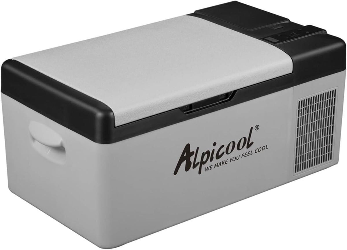 Alpicool, Réfrigérateur, EC15, 20°C, 15 L, Noir/Gris, EC15 15L Électrique