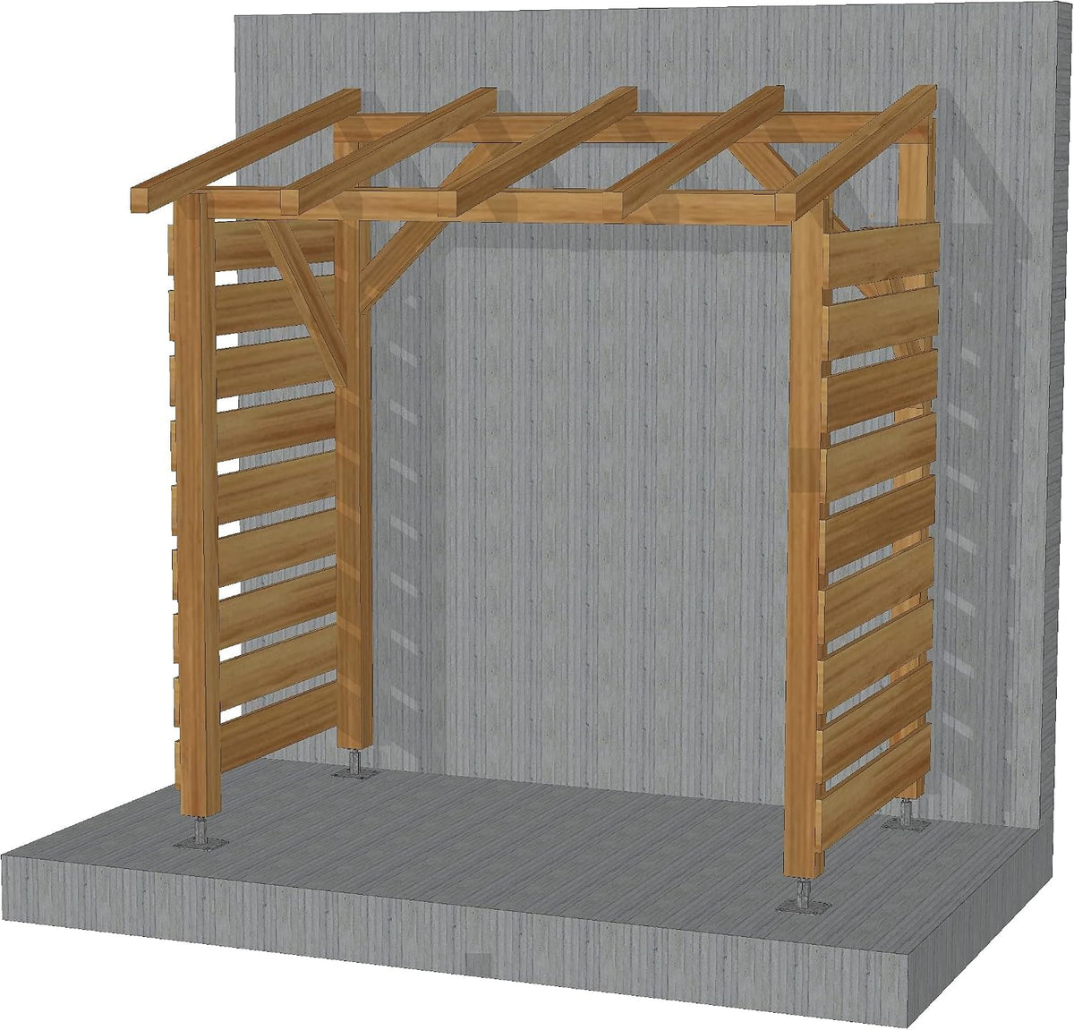 Abri de jardin, Jardinatoire, Naturel, en Bois Massif de 2m